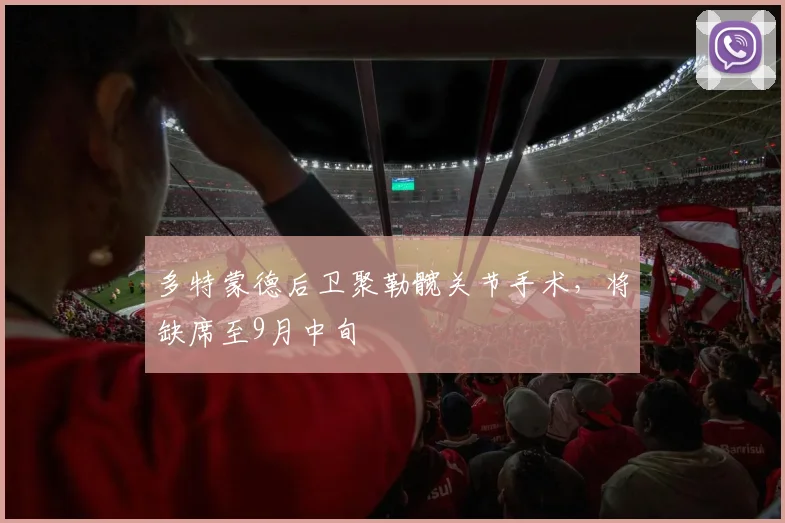 多特蒙德后卫聚勒髋关节手术,将缺席至9月中旬